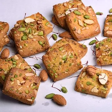 Kesar-Badam-Pista Ni Cookies