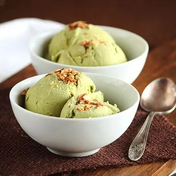 Green Coconut Ice Cream