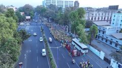 Karelibaug to kalalidham -  Padyatra Kalalidham March 2025